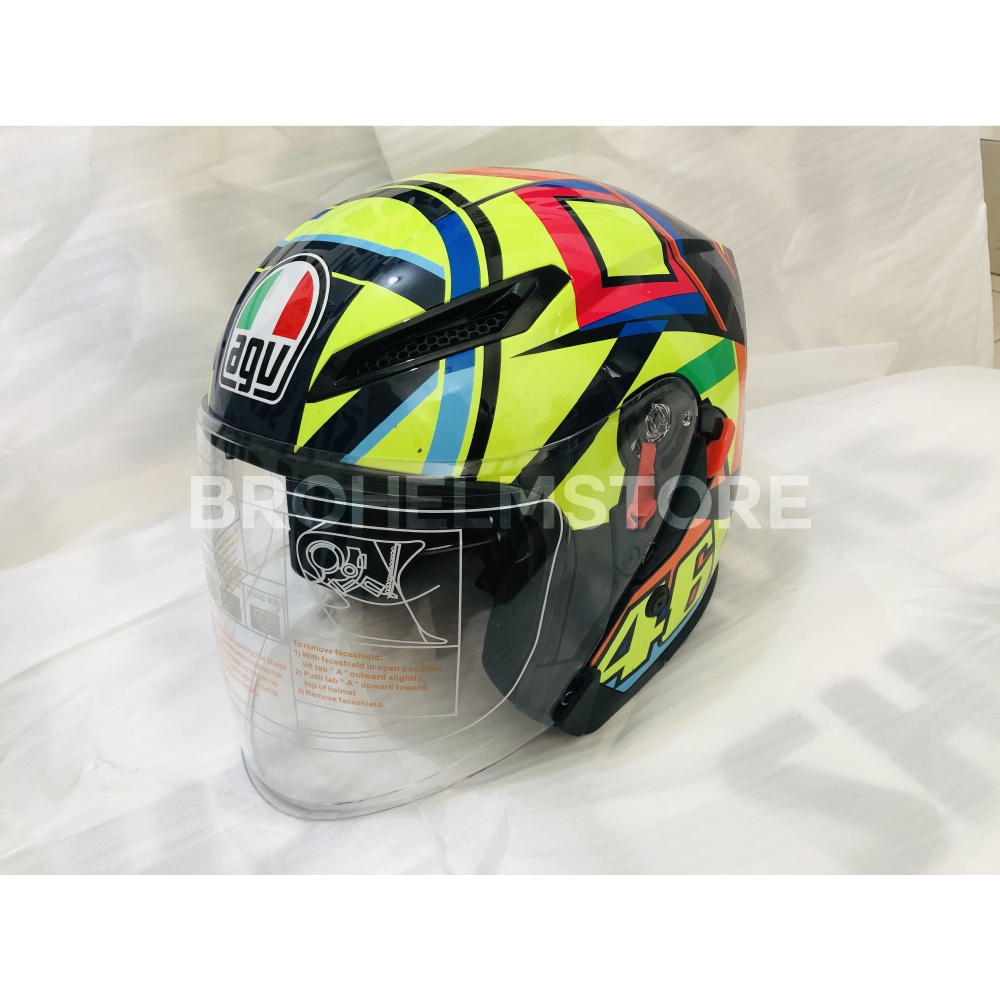 Helm agv store half face original