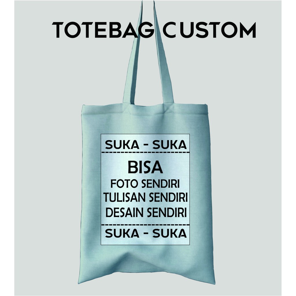 Harga tote bag discount custom