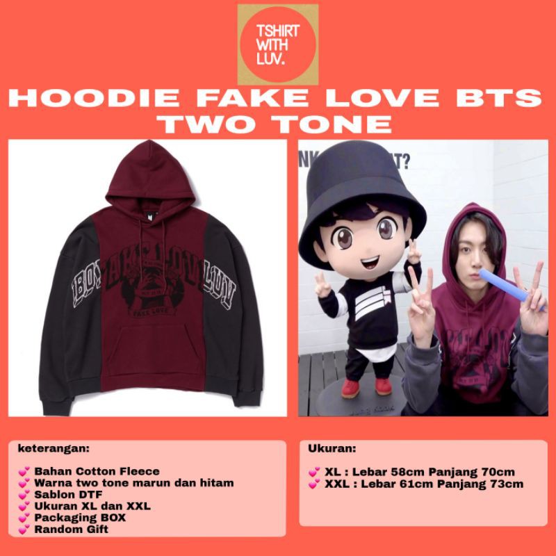 BTS Jungkook Same FAKE LOVE Hoodie