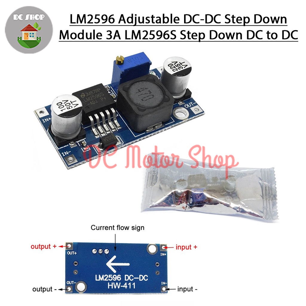 Jual LM2596 Adjustable DC-DC Step Down Module 3A LM2596S Step Down