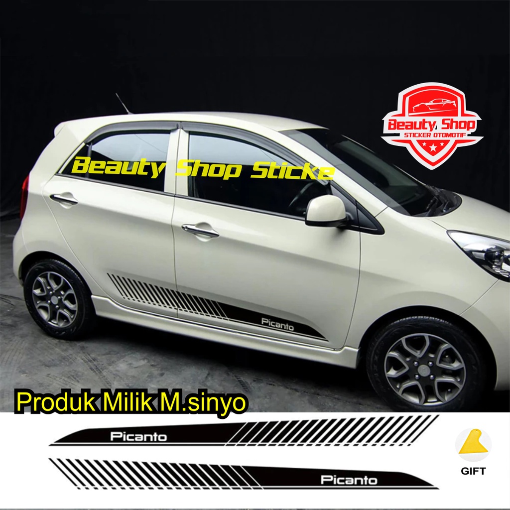 Jual list stripe mobil kia picanto stiker sticker mobil picanto