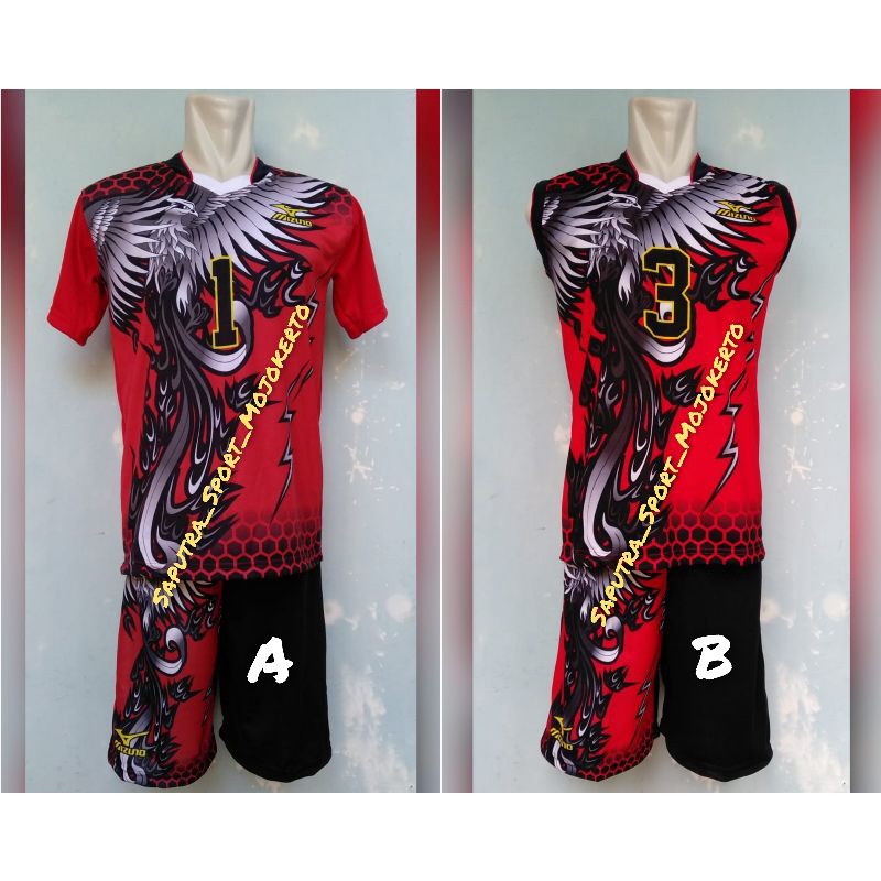 Baju volly hot sale mizuno