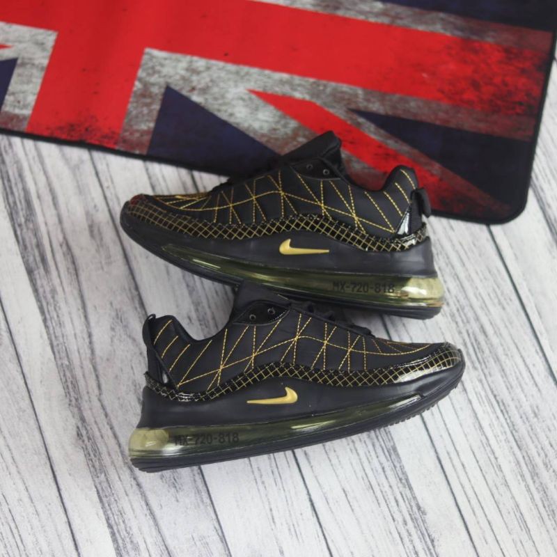 Nike air max 720 818 black gold sale