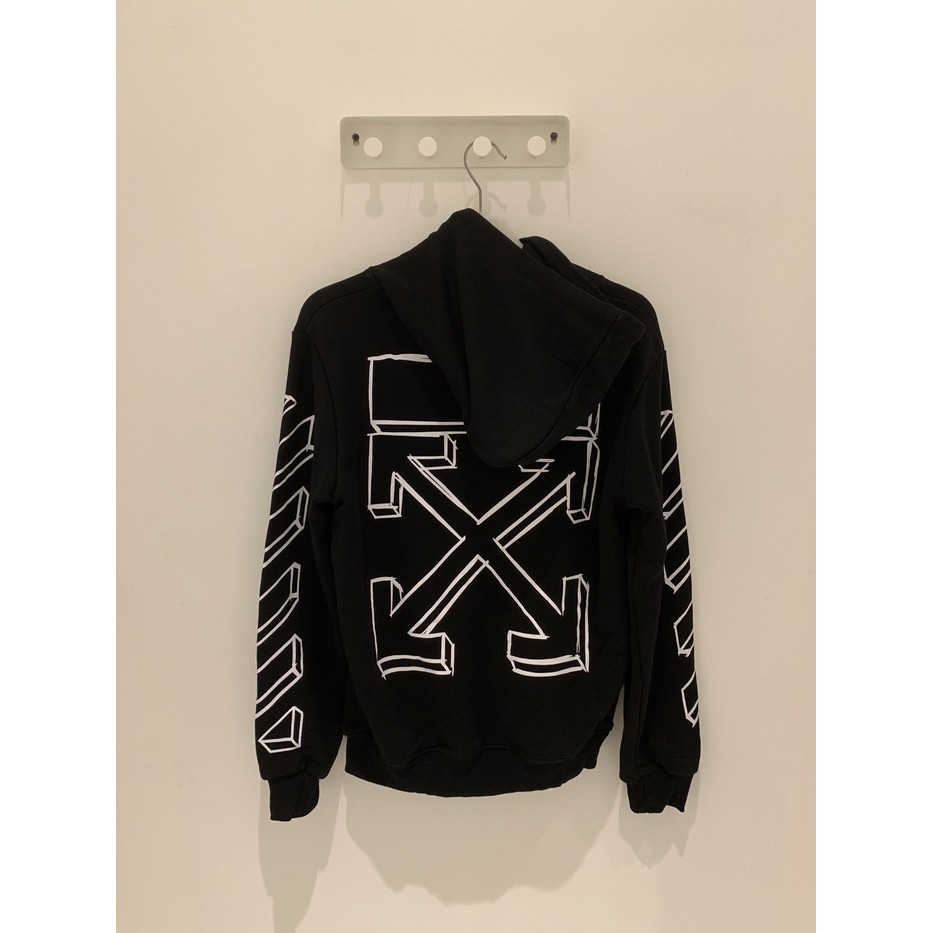 Off white top 3d line hoodie