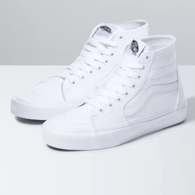 Vans de cheap bota blancos