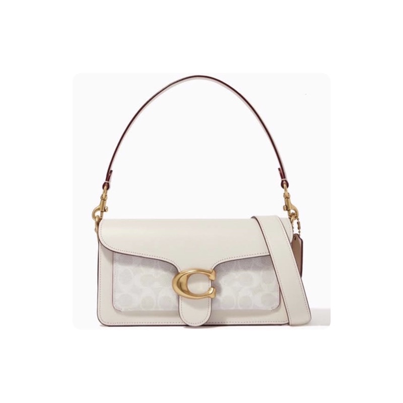 Jual Coach Tabby 26 Signature Canvas in white