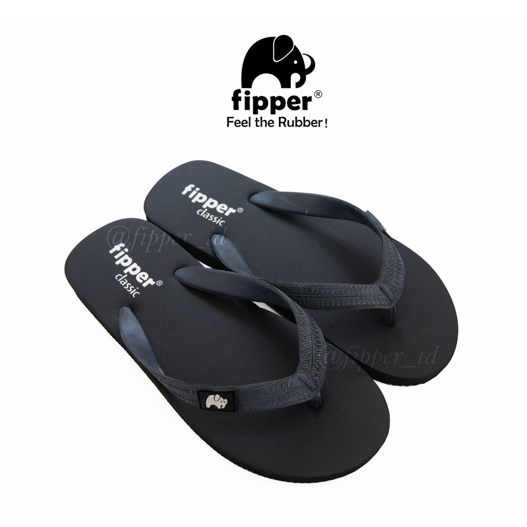 Jual Sandal Fipper Classic Original for Man Woman Black Black