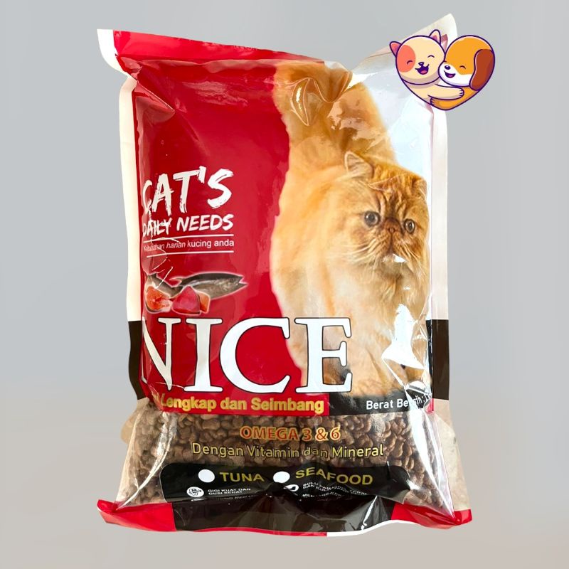 Jual Nice Pakan Kucing 1 kg Shopee Indonesia