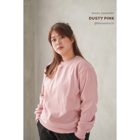 Sweater shop dusty pink