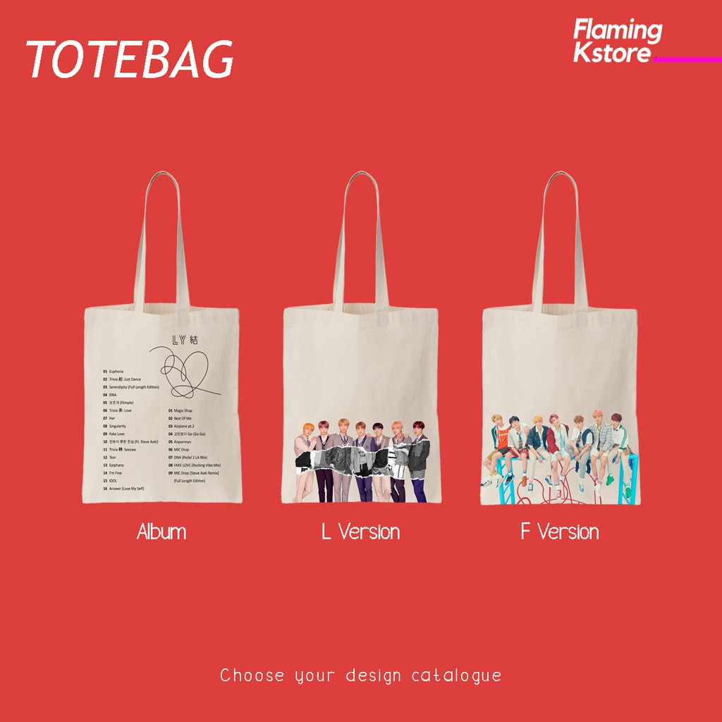 Tote bag best sale bts shopee