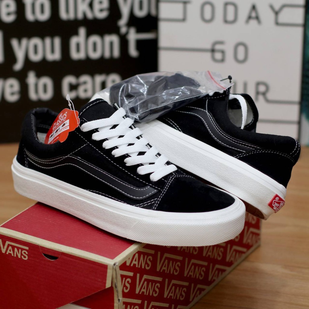 Vans old school clearance hitam