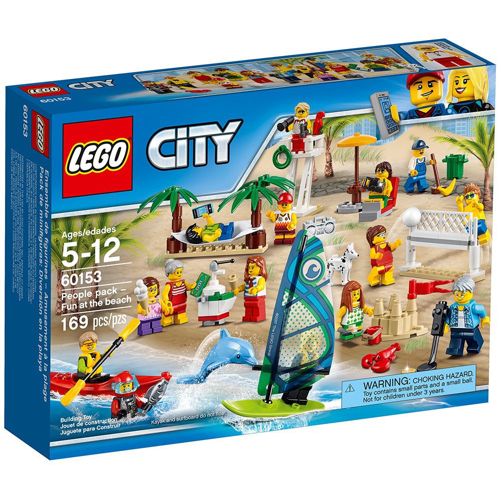 Jual Mainan LEGO City Town People Pack Fun at The Beach Building