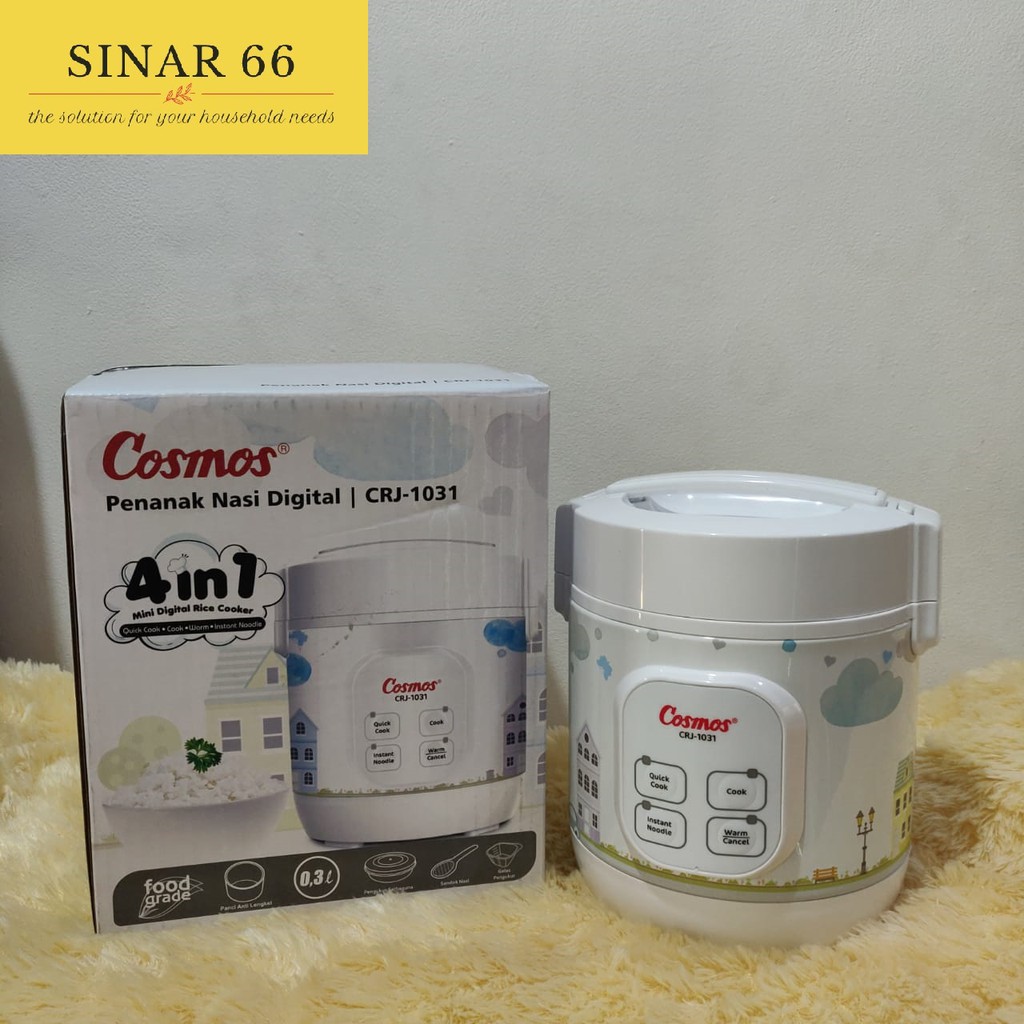 cosmos mini digital rice cooker 4 in 1 crj 1031