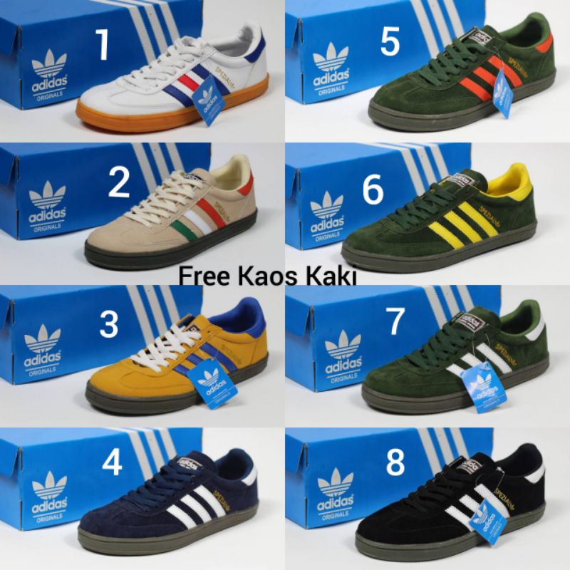 ADIDAS SPEZIAL SIZE 39 43 SEPATU PRIA SNEAKERS SEKOLAH HITAM ARMY