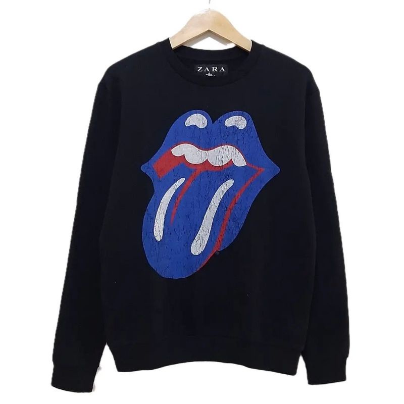 Zara rolling stones sweatshirt sale