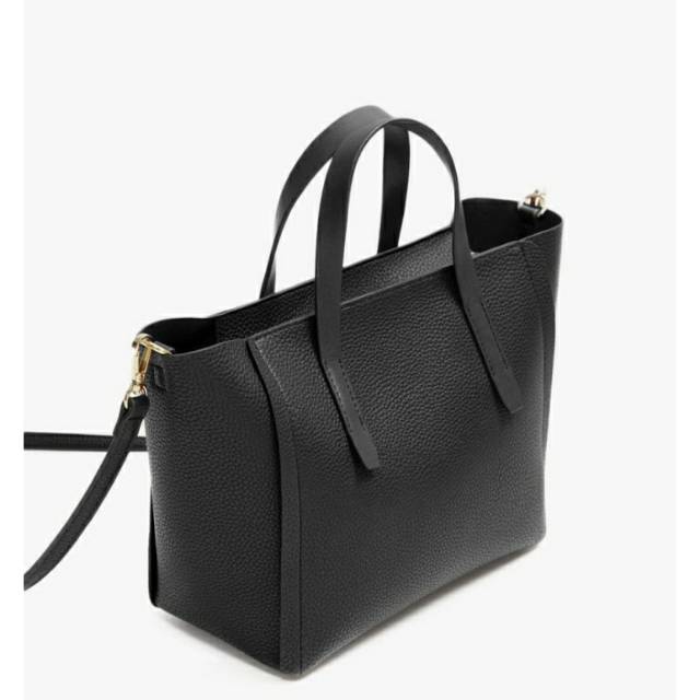 Mango saffiano best sale mini shopper bag