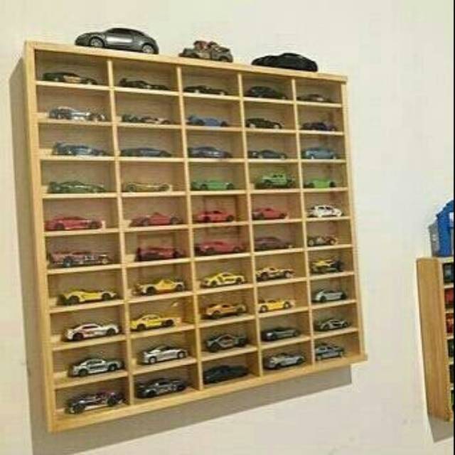 Rak store hotwheels kayu