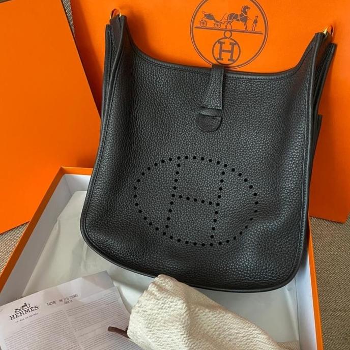 Jual Tas Hermes Evelyn PM Noir BNIB Authentic GRATIS ONGKIR