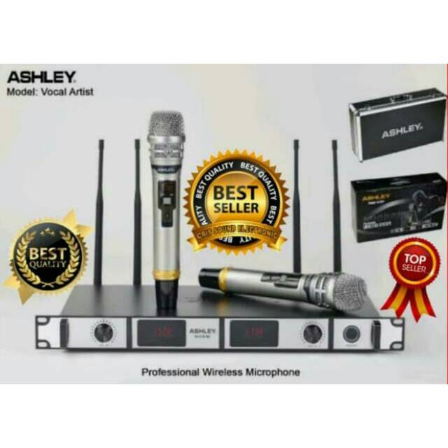 Jual Mic Wireless Ashley Vocal Artis Uhf Professional Shopee