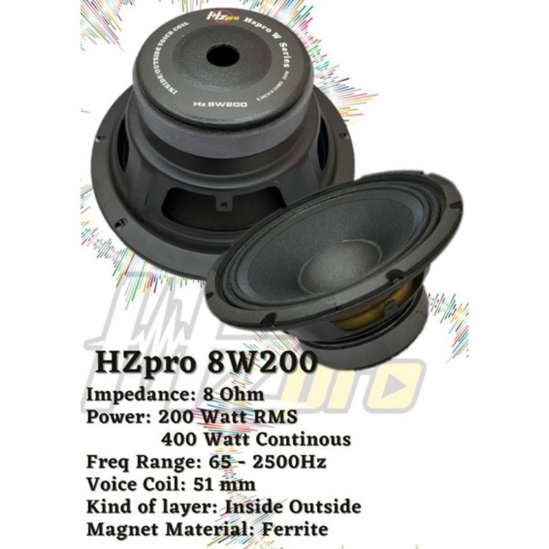 Speaker mid high 8 2024 inch