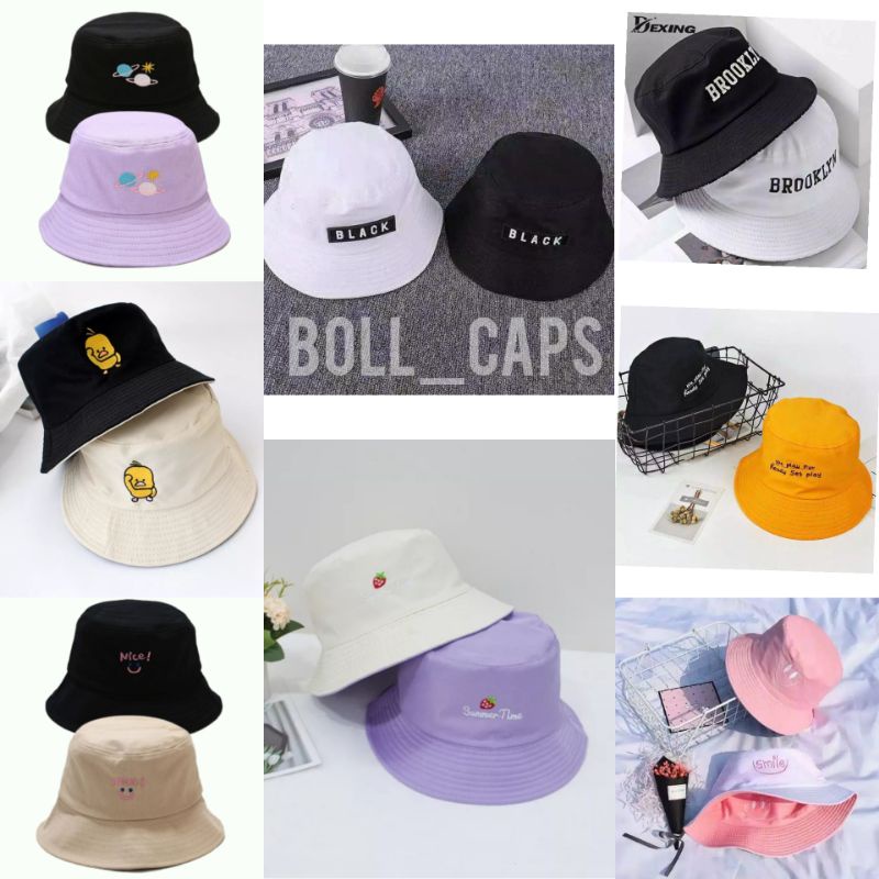 Topi 2024 bucket shopee