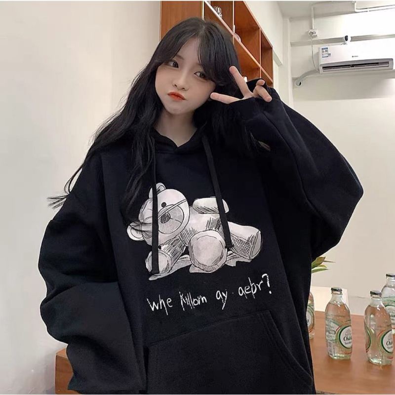 Hoodie shop wanita korea