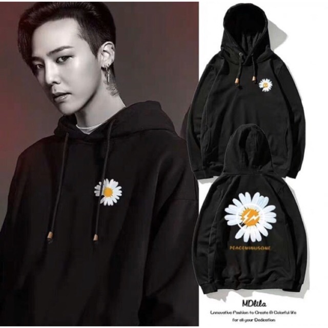 PEACEMINUSONE hoodie  BLACK