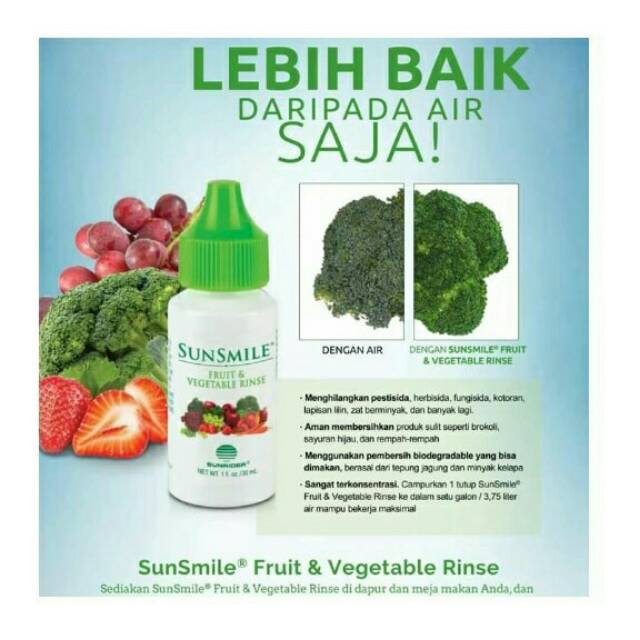 NOW AVAILABLE SunSmile Fruit & Vegetable Rinse, by Sunrider