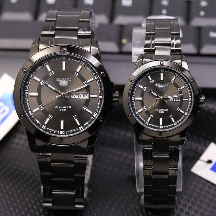 Jual Jam Tangan Seiko Couple SK955 Rantai Black Full Shopee