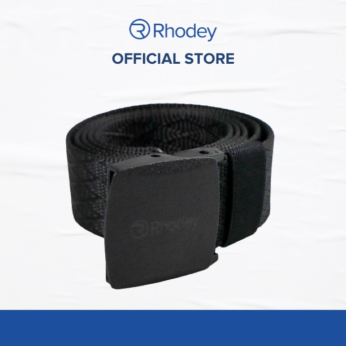 Rhodey Tali Ikat Pinggang Pria Anti Xray Plastik Automatic Buckle - 899 -  Black 