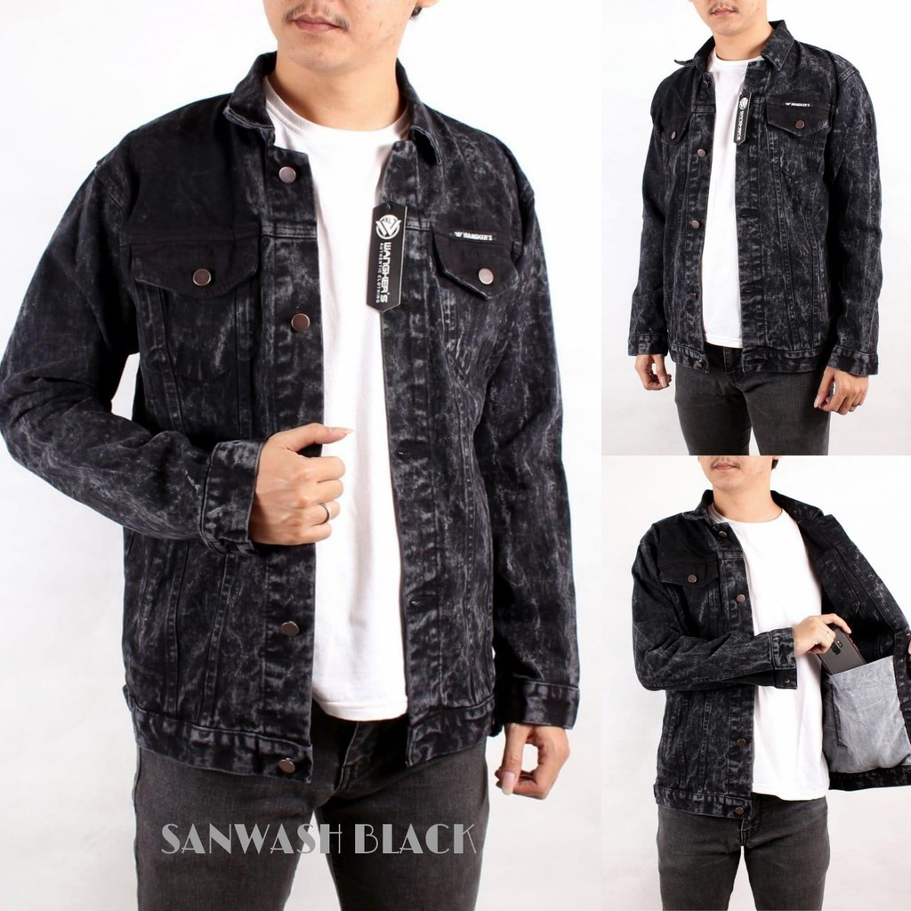 Style jaket best sale jeans pria