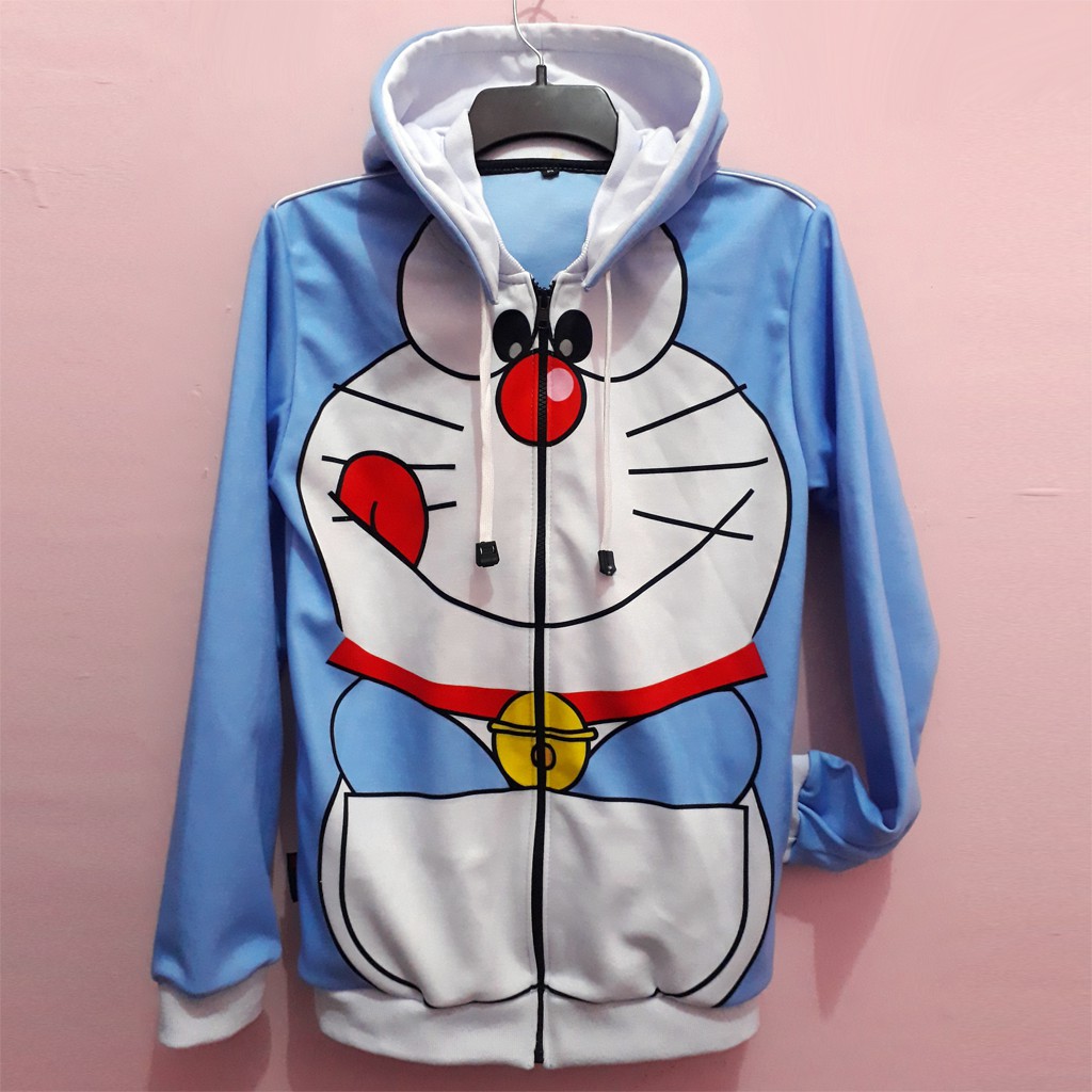 Jaket shop hoodie doraemon