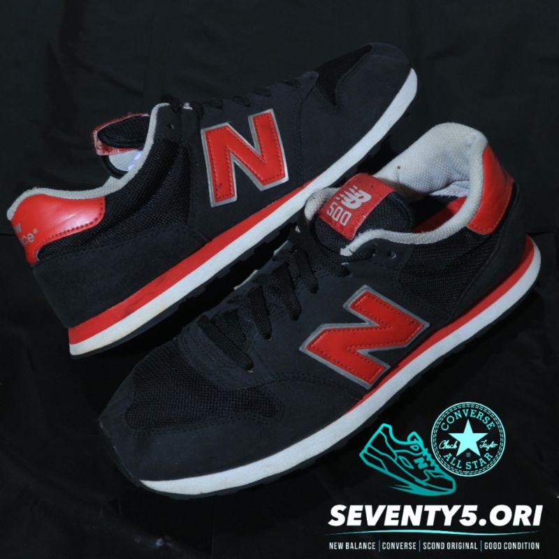 New balance 500 store preto e vermelho