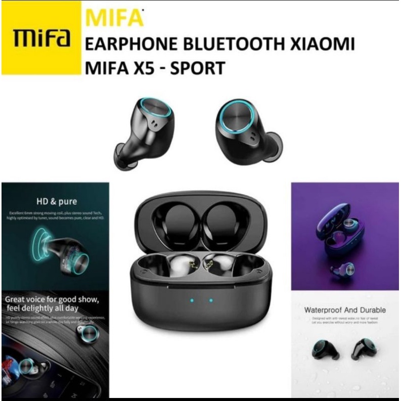 Jual Headset Mifa X19 dan X5 True Wireless Bluetooth 5.0 Sport