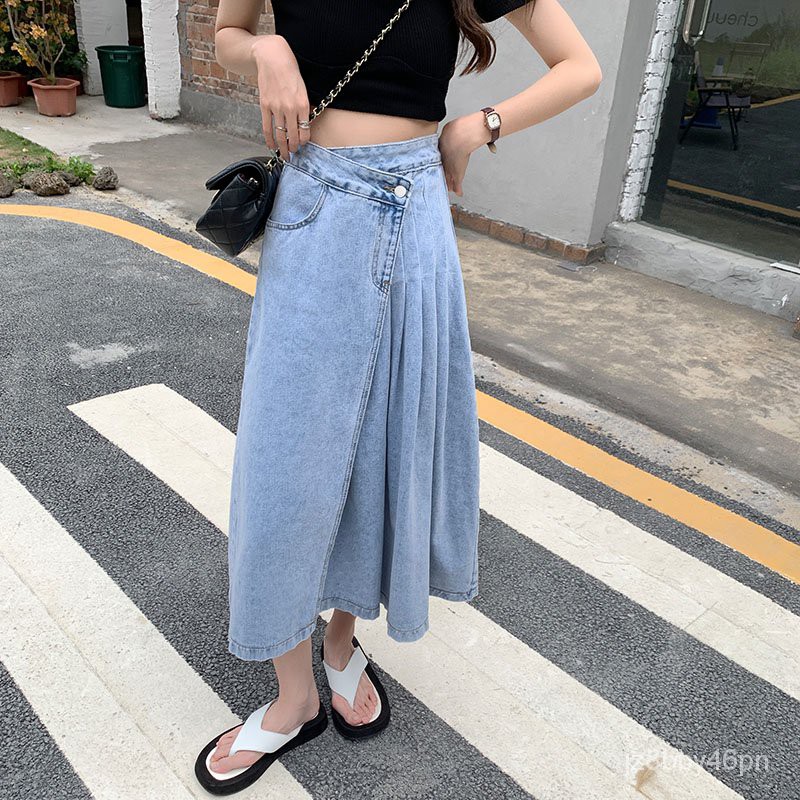 Denim skirt club clearance factory