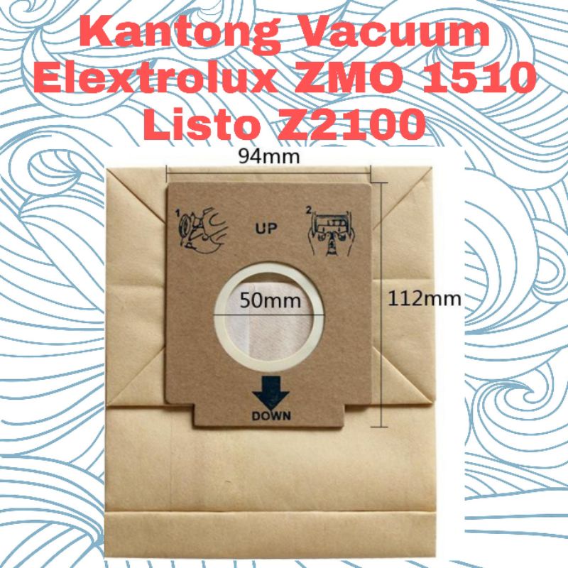 Electrolux listo best sale z2100 dust bag