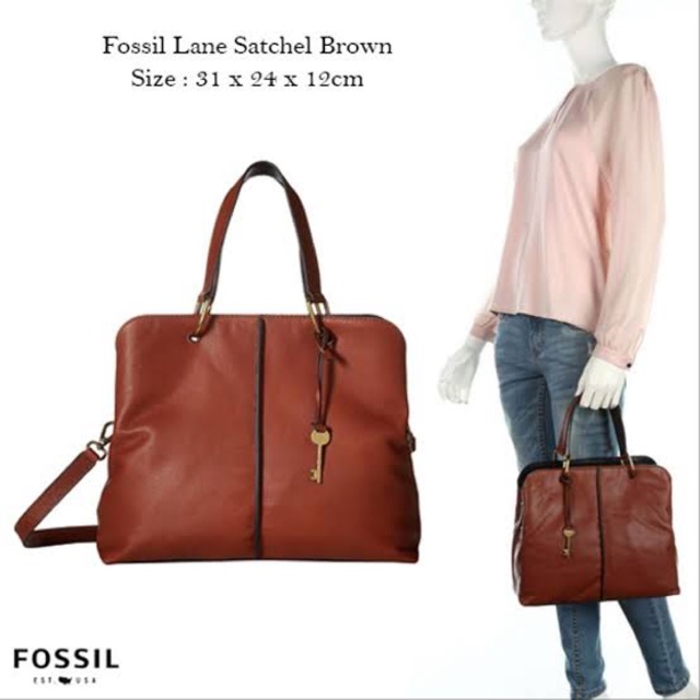 Fossil lane hot sale satchel