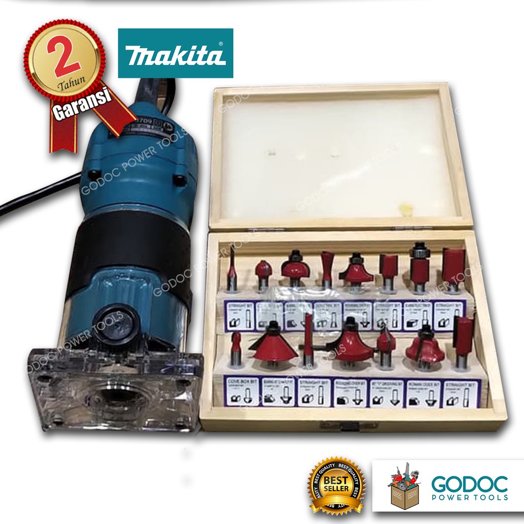 Router bit clearance set makita