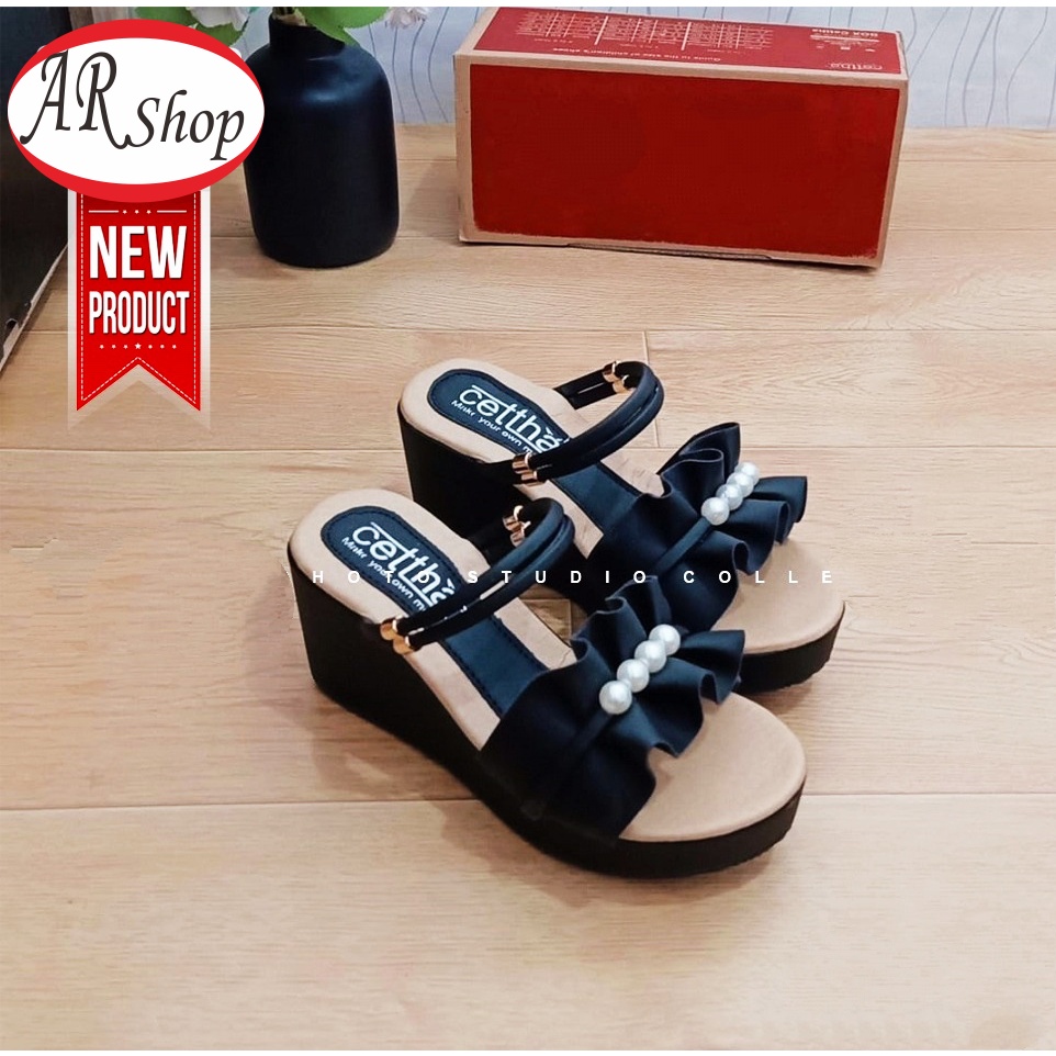 Sandal wedges hot sale di shopee