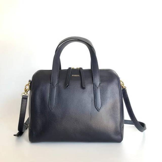 Fossil sydney satchel deals midnight navy