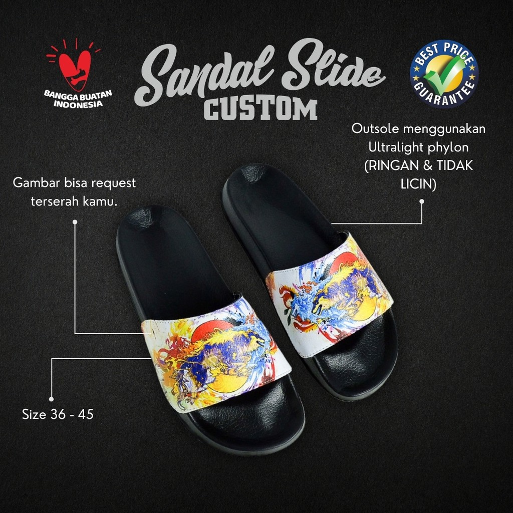 Custom on sale slide sandals