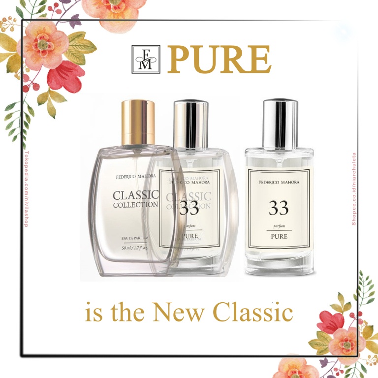 Jual FM 10 Classic Pure Collection for Woman by FEDERICO