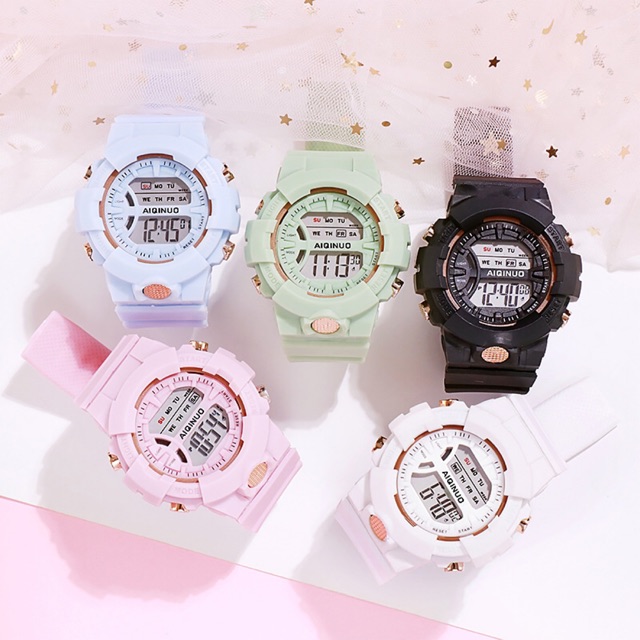 Ready stock Jam tangan Digital pasangan.jam tangan pria Dan wanita Sport J 1080D