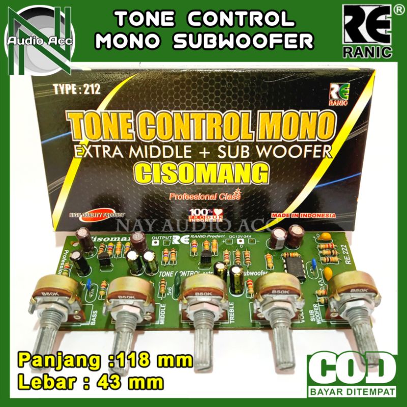 Tone control hot sale subwoofer