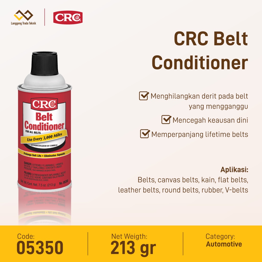 Crc hotsell belt conditioner