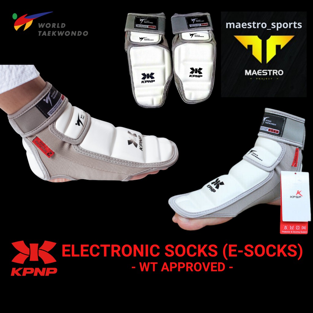 Jual KPNP Taekwondo ELECTRONIC Foot Protector / e-Socks - WT