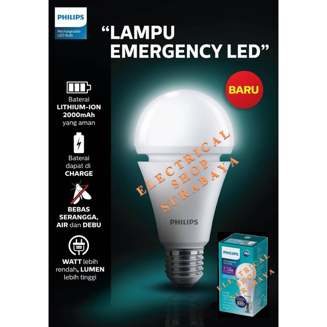 Philips emergency deals led bulb 7w