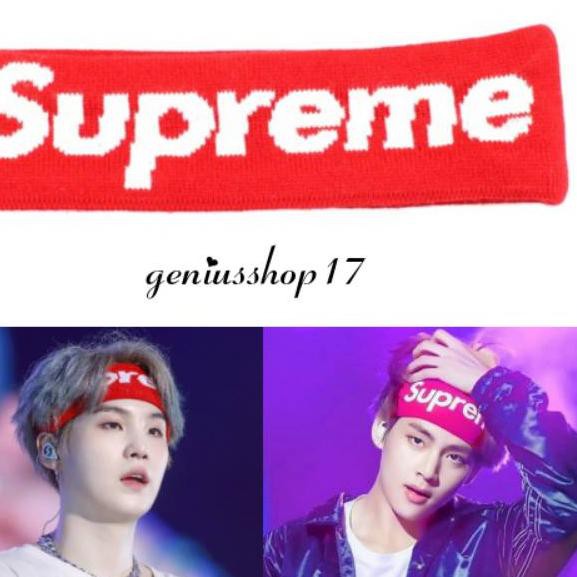 Supreme headband cheap bts