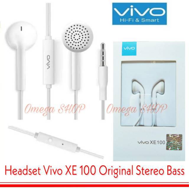 Headset Vivo XE 100 Original Stereo Bass