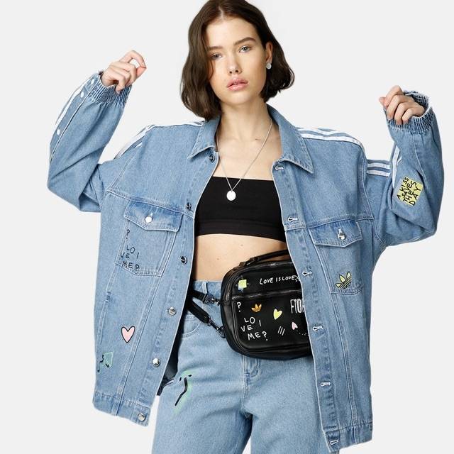 Adidas x store fiorucci denim jacket